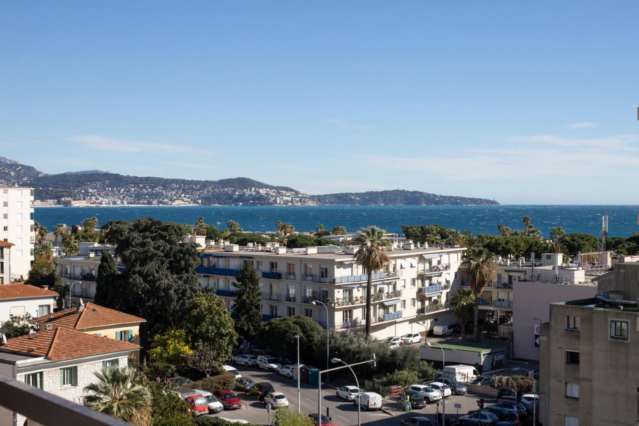 Studio With Terrace And Sea View, 10 Min To The Beach Nice Eksteriør bilde